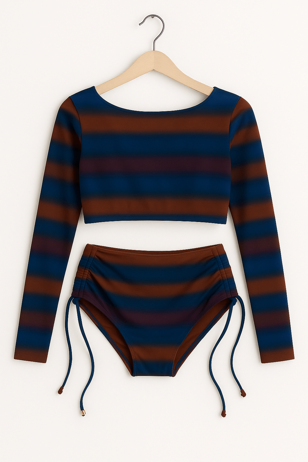Conjunto Biquíni Valentina Caravela com top cropped e calcinha de cintura alta